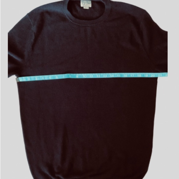 J. Crew Cotton Crewneck Sweater in Garter Stitch Black Size MT NWOT, Preppy - Picture 6 of 14